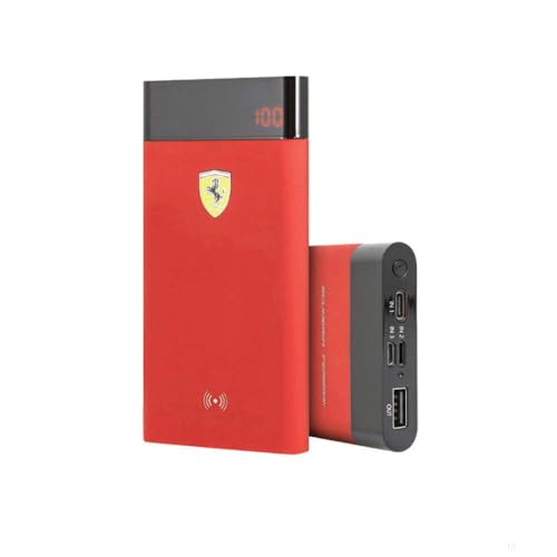 CG MOBILE Power Bank Wireless Rossa - USB C - 8000mAh - Scuderia Ferrari Official