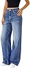 MGWTFZDL Blue High Waisted Jeans for Women Plus Si... #3