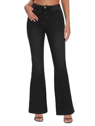 Women's High Waisted Jeans Straight Leg Casual Denim Pants2