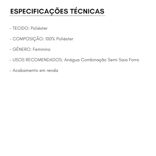 Anágua Saia Saiote Feminina Plus Size (GG, Preto)