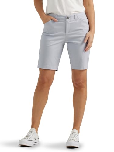 Lee Women's Legendary 9' Chino Bermuda Short, Material Gray, 12