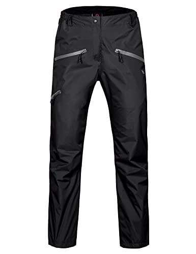 Little Donkey Andy Women's Lightweight Waterproof Rain Pants Breathable Hiking Pant For Outdoor Fishing Black M #TOP11