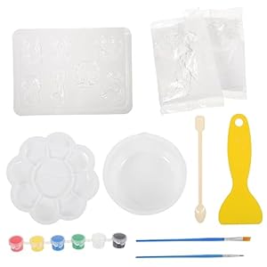 Uonlytech DIY Tiermalset für Gipsfiguren