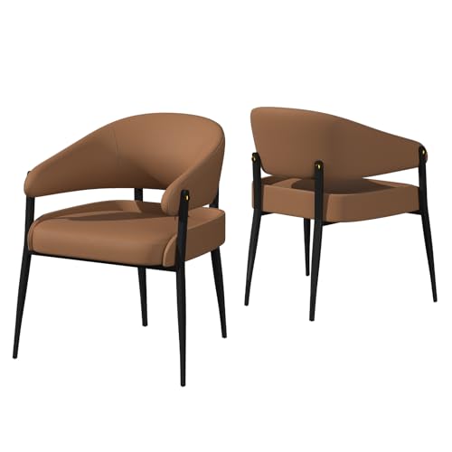 Fativo Juego De 2 Sillas De Comedor Cuero Lujoso, Sillón Cocina Tapizado De Polipiel Con Respaldo Escandinavio Moderno Cómodo Fativo Juego De 2 Sillas De Comedor Cuero Lujoso, Sillón Cocina Tapizado De Polipiel Con Respaldo Escandinavio Moderno Cómodo