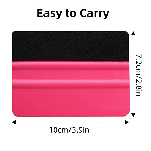 Rakel für Folie 2 Stück Folienrakel Rakel mit Filzkante Folierungs Werkzeug von Fliesenaufklebern, Autofolien, Schutzfolien, Möbelfolien, Wandtattoos