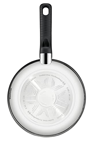 Tefal Comfort Max 26cm Stainless Steel Frying Pan, Durable Non-Stick Pan with Thermo-Spot Heat Indicator, Induction Compatible Base, Comfortable Grip Handle, G7260544