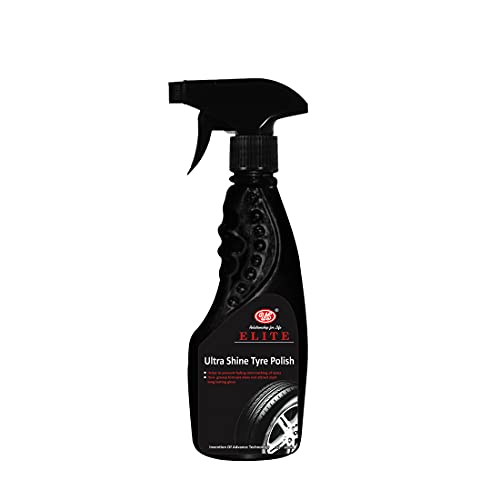 UE Elite Ultra Shine Tyre Polish to Shine Black Look, Dry to Touch, Zero dust Attraction & Spotless -500 ml Car Care/Car Accessories/Automotive Products
