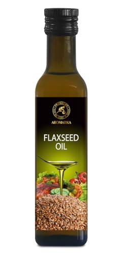 AROMATIKA Lijnzaadolie Koudgeperst 250ml - 100% Natuurlijke Producten