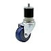 Polyurethane Swivel Expanding Stem Caster w/3" x 1.25" Blue Wheel and 1-7/8" Stem - 300 lbs Capacity/Caster - Service Caster Brand