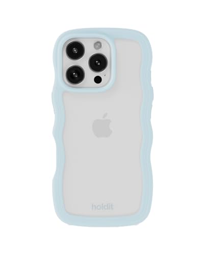 Holdit �ϏՌ� �X�}�z�P�[�X (iPhone 16ProMax / �V�G�� �u���[/�N���A�^�C�v) ���{���㗤���f�� �X�}�z �P�[�X �J�o�[ �Ȃ݂Ȃ� �E�F�[�u (�Ռ��z��/TPU/���C�����X�[�d�\) iphone�P�[�X