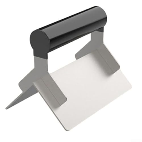 Lot de 2 truelles d'angle en acier inoxydable pour cloison sèche pour finition extérieure et intérieure du béton, bord lisse avec poignée ergonomique, maçons professionnels et rénovateurs de maison (2