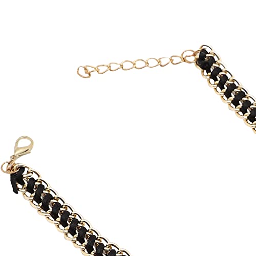 Image of SOHI Contemporary Necklace for Women and Girls, Necklace with Chain detailing for women, Statement jewellery, Fashion Jewellery for women, Imitation, ladies