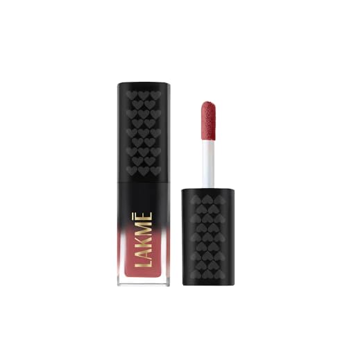 Image of Lakme Xtraordin-Airy Lip Mousse, Velvet Matte Finish, with air-light texture, enriched with cocoa butter for nourished & moisturised lips, Liquid Lipstick - Nude Naturalle (1.8g)