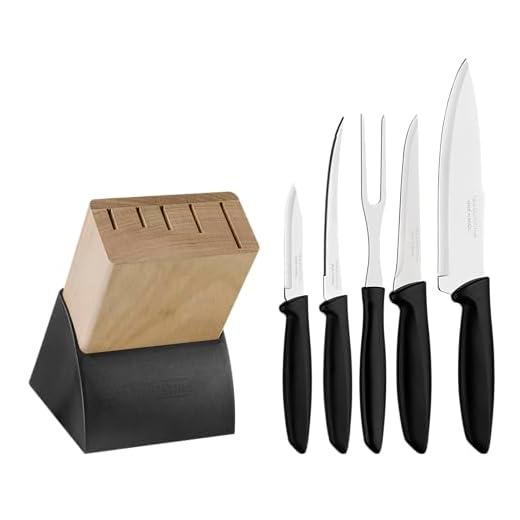 Jogo Facas 6 Peças Plenus com Cepo Tramontina Cutelaria