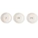 Mud Pie Ceramic Tidbit Condiment Dipping Plates, White