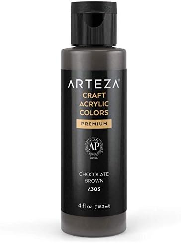 ARTEZA Craft Acrylic Paint, A507 Navy Blue, 118 ml Bottle, Water-Based, Blendable, Outdoor Craft Paint for Art & DIY Projects on Glass, Wood, Ceramics, Fabrics, Paper & Canvas