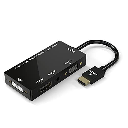 Adaptador HDMI para conectar monitores antiguos VGA o DVI sin perder calidad de audio 1080P