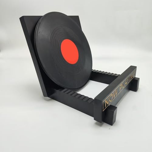Rangement de disques en bois pour salon et bureau moderne - 6