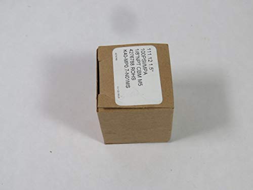 SMC K40-MP0.7-N01MS 1-1/2" DIAL, M5X0.8 Female ISO Threaded, Pneumatic Pressure Gauge, Port Type: 1/8 Male NPT Threaded"