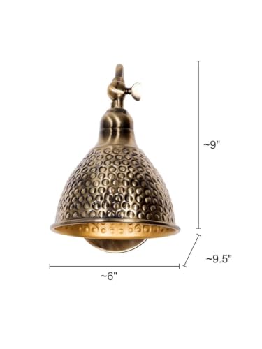 Image of Decorative Chandeiler & Wall Light Hammered Spot Light Vintage Designs and Looks are Very Elegant (Antique, 6)