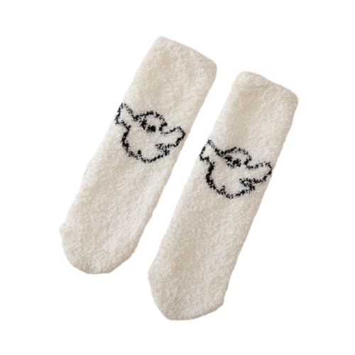 Warm Socks Sleeping Cozy Crew Sock Non Skid Winter Warm Socks Slipper Grip Soft Socks for Family Friends Carnival