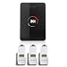 BOSCH Junkers Set CT200 W-LAN Regler EasyControl Set mit 3 Funk-Thermostaten schwarz