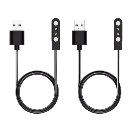 2 Piezas Cargador de Reloj Inteligente 2 Pines 4mm Compatible con YAMAY SW022/AGPTEK LW11/Ticwatch GTX/Haylou Solar LS05/IMILAB KW66, Magnética Cargador Smartwatch - Reloj Inteligente Accesorios - imagen 7