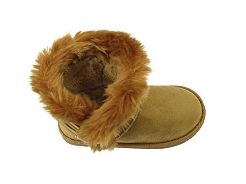 Image of REDVOLUTION Kids Boots Toddler Girls Cute Butterfly Bow | PomPom PU leather Boot (Toddler /Small Kid)
