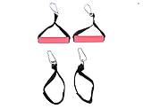 Tower 200 Door Gym Parts Accessories, 2 Hand Grips Handles, 2 Ankle Straps Set