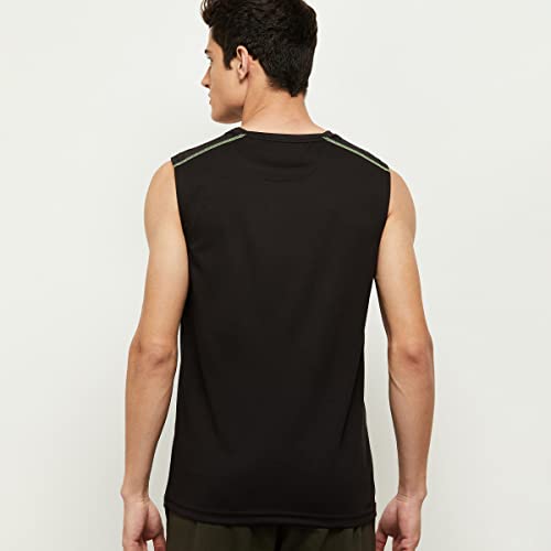 Image of Max Men's Printed Sleeveless Sports T-Shirt