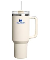 STANLEY Quencher H2.0 Tumbler with Handle and Straw 40 oz | Flowstate 3-Position Lid | Cup Holder Compatible for Travel | Insulated Stainless Steel Cup | BPA-Free | Cream Royal