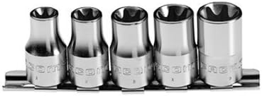 Facom JTX.40 - Set of 5 Glasses 3/8 Torx, White, Variety Pack