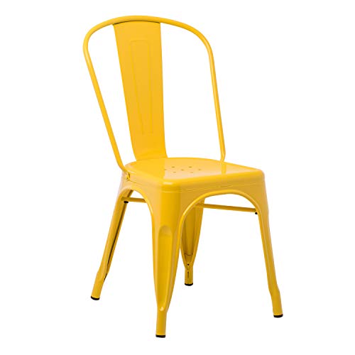 SKLUM Sedia Impilabile LIX Sala da Pranzo Cucina Bar Stile Industrial Finitura lucida