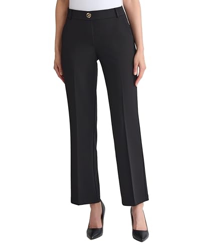 Kasper Women's Stretch Twill Pull on Trouser Leg Pant