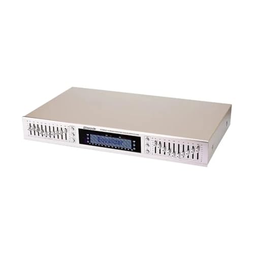 EQ665 Ecualizador Hifi Home EQ ecualizador dual de 10 bandas estéreo agudos altos regulación de graves con Bluetooth integrado (dorado)