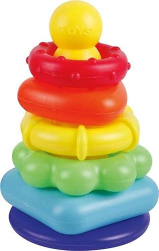 VEDES Großhandel GmbH - Ware - SpielMaus Baby Farbring Pyramide 6-teilig