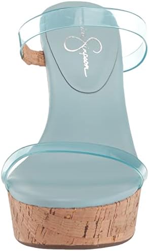 Jessica Simpson Women's Tumile Wedge Sandal, Blue, 8 | Image 1