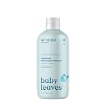 ATTITUDE Bubble Bath and Body Wash for Baby, EWG Verified, Dermatologically Tested, Plant- and Mineral-Based Ingredients, Vegan, Good Night, 473 mL