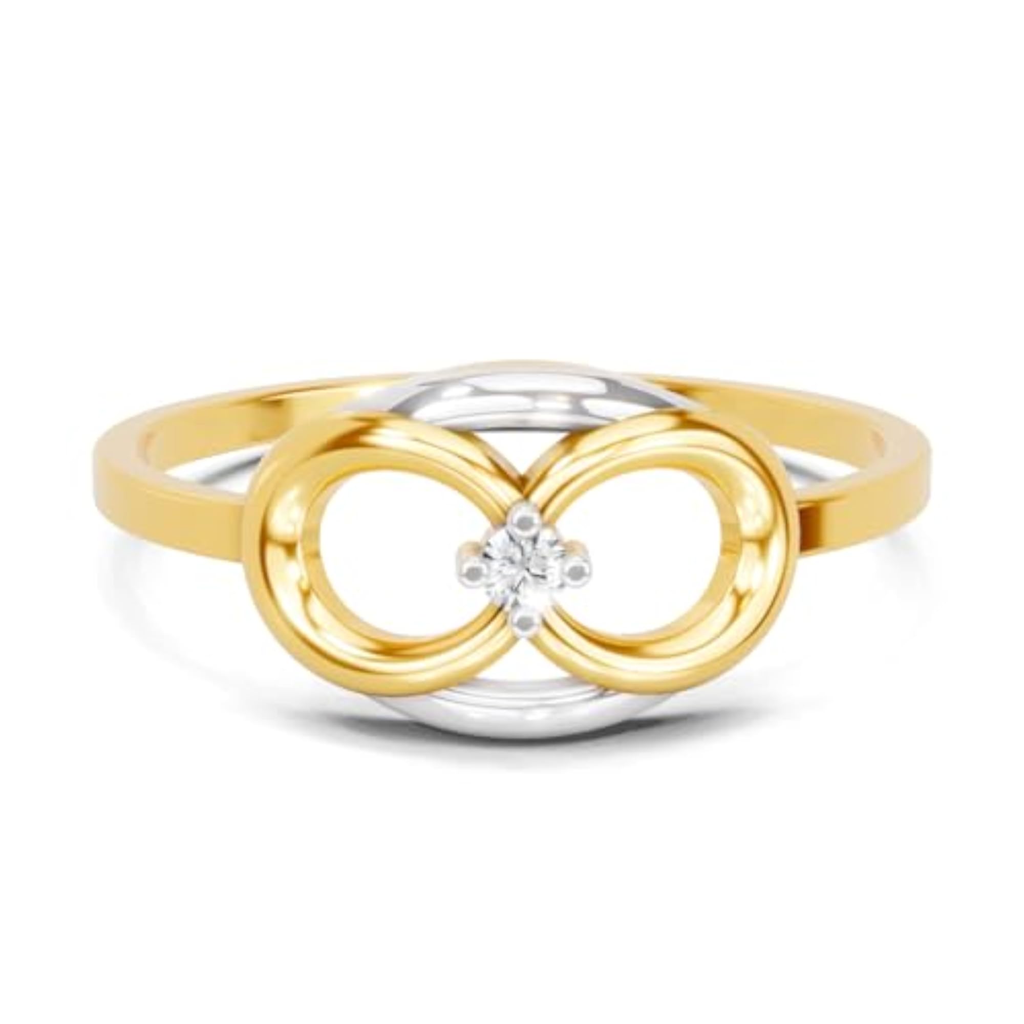 Women's Lab Grown Diamond Ring, 0.02ct 925 Silver