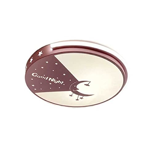 Plafonnier LED basse consommation pour salon et chambre rose de fille
