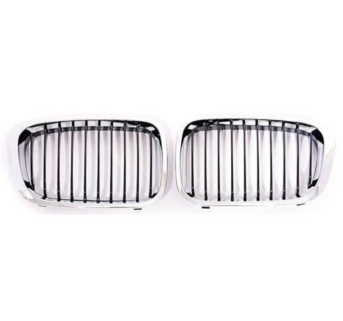 Grille avant calandre BMW E46 berline et touring en noir et chrome pour pare-choc