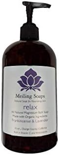 Relax Natural Liquid Bath Soap w Magnesium Frankincense & Lavender