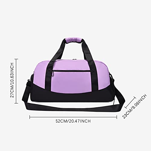 Gym Bag for Women, Large Multi-Carrying Gym Bag with Shoe Compartment Dry Wet Pocket Detachable Shoulder Strap Carry On Duffle Bags for Airplanes Women Travel Sports Overnight Weekender Trip2