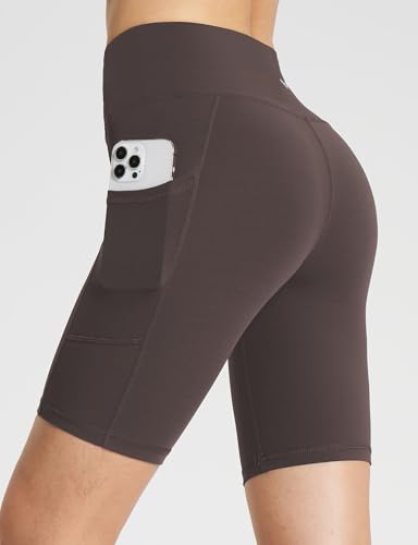 Image of baleaf Women's 8 inch / 5 inch / 3 inch Biker Shorts High Waist Yoga Workout Gym Running Volleyball Spandex Shorts with Pockets