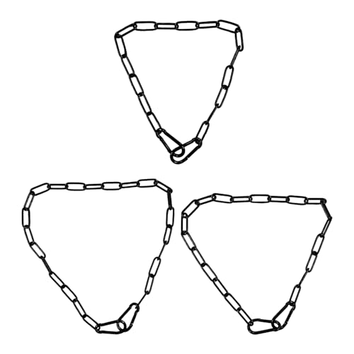 GTYHH 3 Catene Nere Sospese, Catene per Serrature per Porte, Catene per Appendere Vasi di Fiori, Catene per Appendere Lampadari, Catene per Porte di Gabbie per Animali Domestici