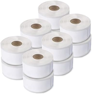 enKo Compatible for Dymo Labels 30252 (1-1/8 x 3-1/2") Label for Dymo Labelwriter 450 Turbo Printer - Barcode Address Labels (12 Rolls, 4200 Labels)