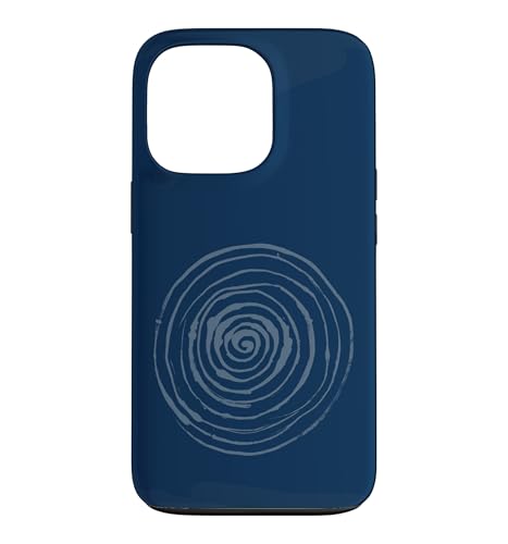 Grunge Spiral Abstract Nature Vintage y2k Earthy Blue �X�}�z�P�[�X iPhone 13 Pro �p
