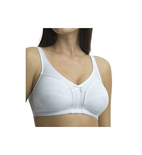 Fruit of the Loom Women s Seamed Wirefree Bra, White, 42DD