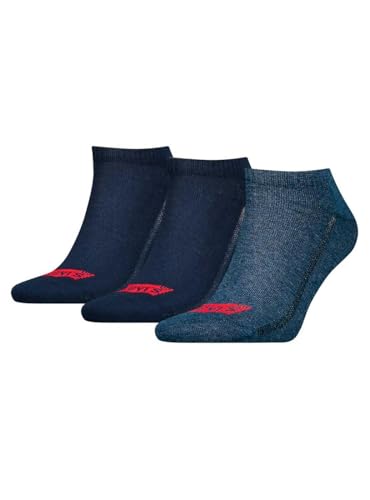 Image of Levi's Unisex Recycled Cotton Sneaker Sock, denim, 43/46