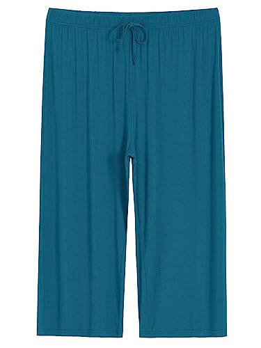 Image of Latuza Women's Plus Size Capri Pajama Pants Wide Leg